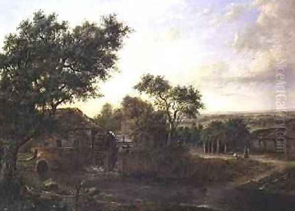 Watermill Carshalton Oil Painting by Patrick Nasmyth