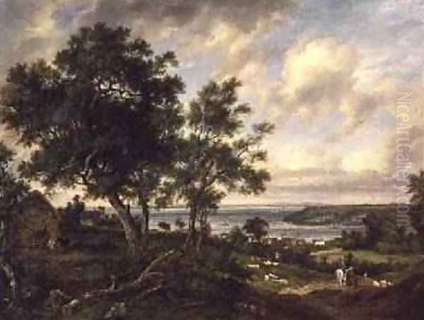 Meeting of the Avon and the Severn Oil Painting by Patrick Nasmyth