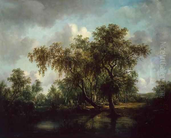 Landscape with a Pond Oil Painting by Patrick Nasmyth