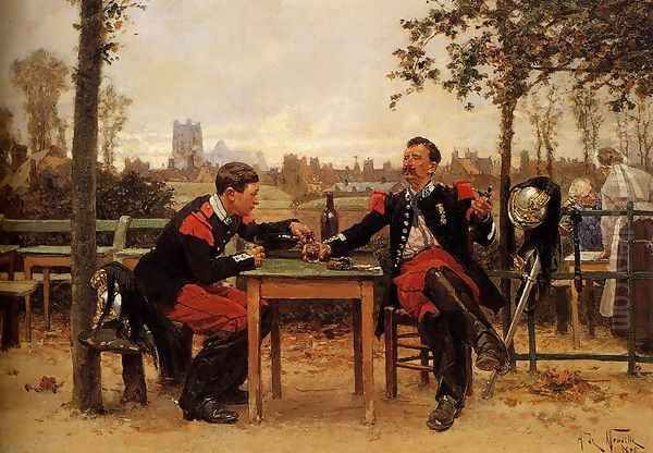 The Commander's Feast Oil Painting by Alphonse de Neuville