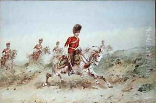 Royal Scots Greys Oil Painting by Orlando Norie