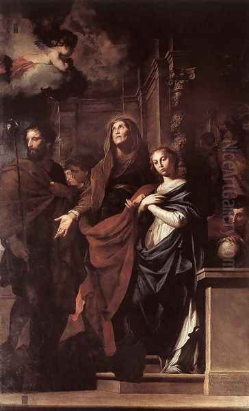 Marriage of the Virgin 1647 Oil Painting by Pietro Novelli