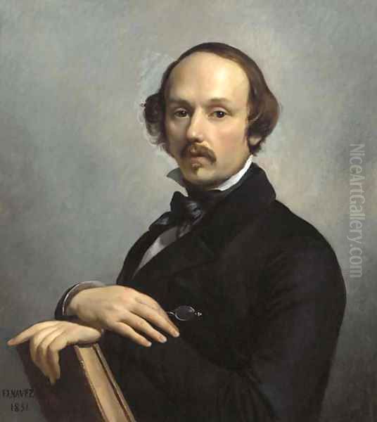 Portrait of Alexandre Henne Oil Painting by Francois-Joseph Navez