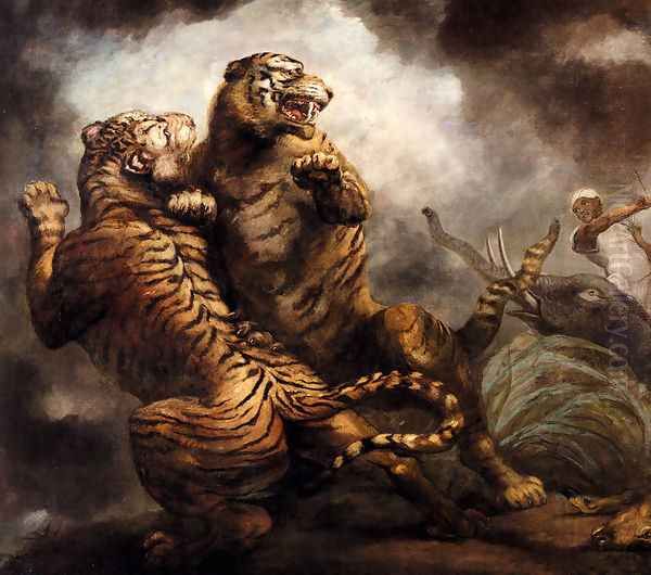 Tiger Hunting Oil Painting by James Northcote