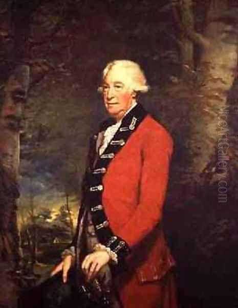 Sir Ralph Milbanke 6th Baronet in the Uniform of the Yorkshire North Riding Militia 1784 Oil Painting by James Northcote