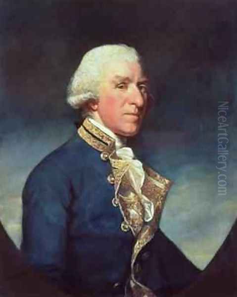 Admiral Samuel Hood 1st Viscount Hood 1724-1816 1784 Oil Painting by James Northcote