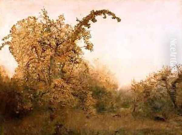 The Old Pear Tree Oil Painting by John William North