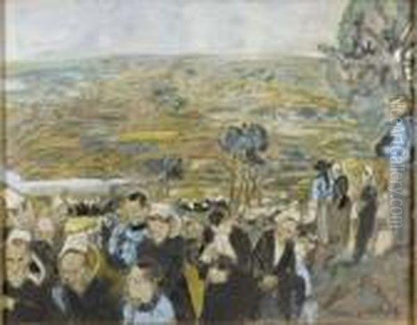 Pardon Vers Saint Anne La Palud Oil Painting by Max Jacob