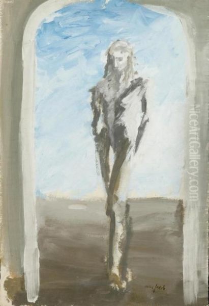 Standing Figure Oil Painting by Max Jacob