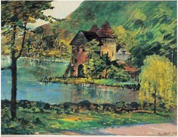 Paysage (le Lac D'enghein) Oil Painting by Max Jacob