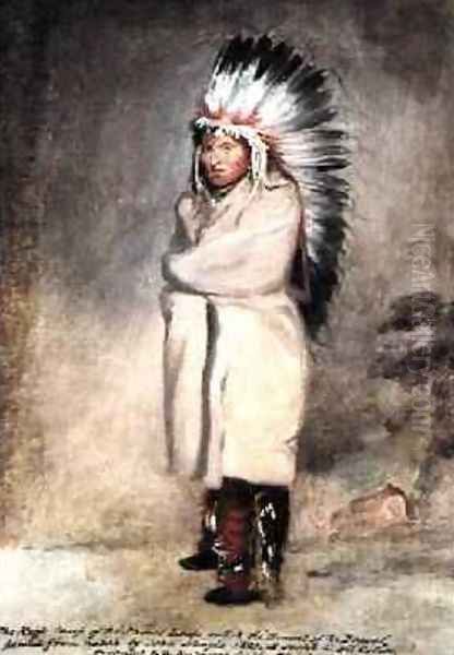 Knife Chief of the Pawnee Loups 1821 Oil Painting by John Neagle