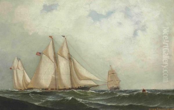 The Regatta Oil Painting by Antonio Nicolo Gasparo Jacobsen