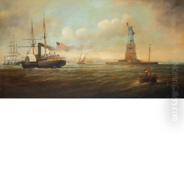 Liberty Oil Painting by Antonio Nicolo Gasparo Jacobsen