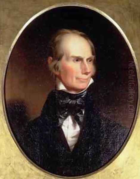 Portrait of Henry Clay 1777-1852 painted for his election campaign 1842 Oil Painting by John Neagle