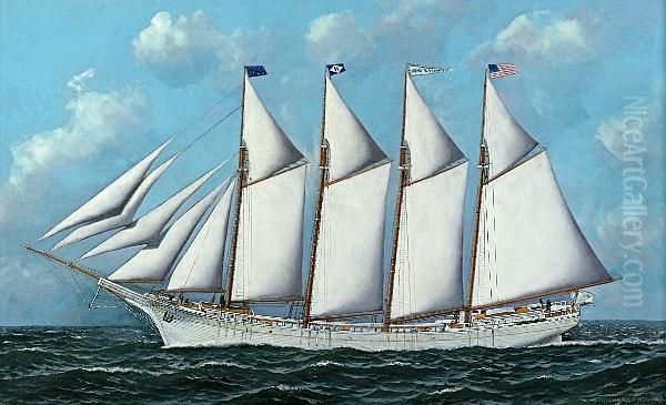 Portrait Of The Ship, Anna R. Heidritter Oil Painting by Antonio Nicolo Gasparo Jacobsen