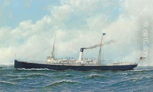 The S.s. Proteus Oil Painting by Antonio Nicolo Gasparo Jacobsen