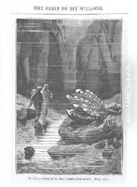 Illustration from 20000 Leagues Under the Sea 2 Oil Painting by Alphonse Marie de Neuville