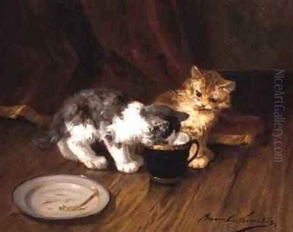 Teatime Oil Painting by Alphonse Marie de Neuville