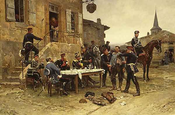 The Spy 1880 Oil Painting by Alphonse Marie de Neuville