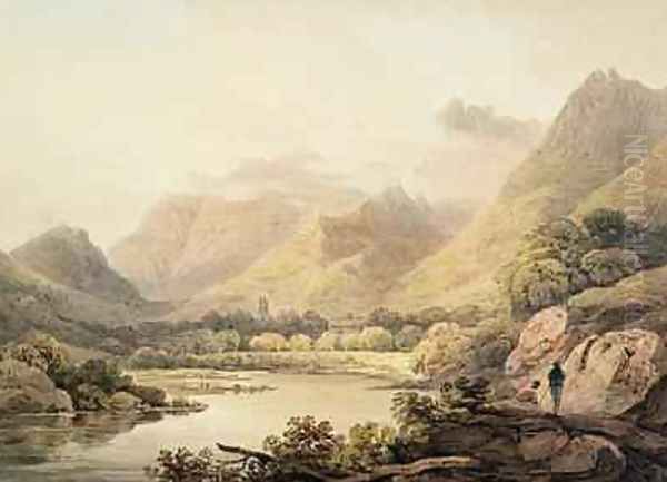 Ghirimeer on the Upper Lake of Killarney Oil Painting by Francis Nicholson