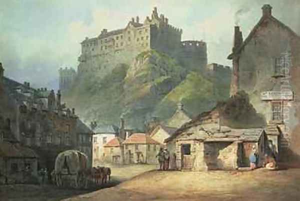 Edinburgh Oil Painting by Francis Nicholson