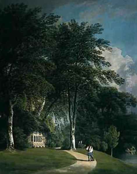 Stourhead Wilts Oil Painting by Francis Nicholson