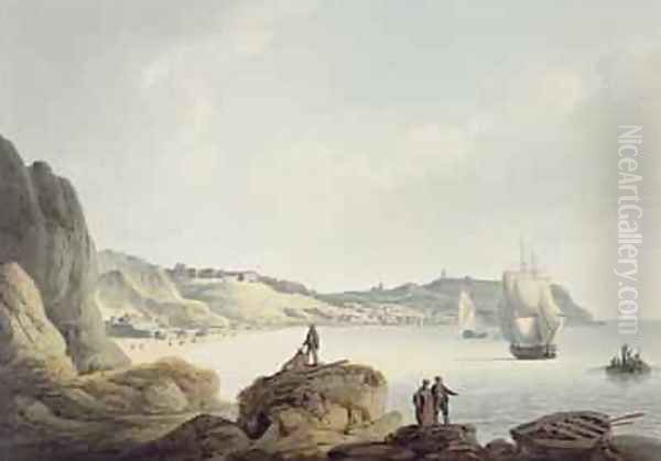 Scarborough 1820 Oil Painting by Francis Nicholson