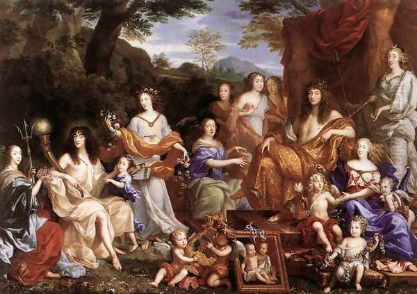 The Family of Louis XIV 1670 Oil Painting by Jean Nocret