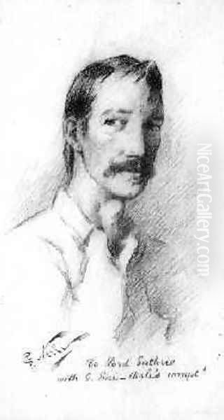 Robert Louis Stevenson 1892 Oil Painting by Count Girolamo Pieri Nerli