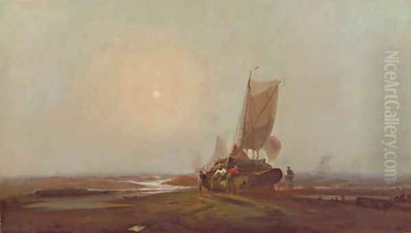 The Day's Catch Oil Painting by George Washington Nicholson