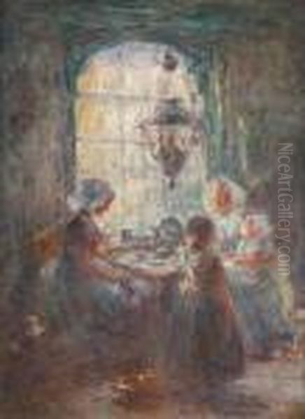 Interieur Ensoleille Oil Painting by Armand Jamar