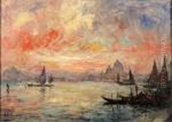 Soir A Venise Oil Painting by Armand Jamar