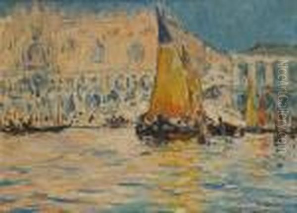 Le Palais Des Doges A Venise Oil Painting by Armand Jamar