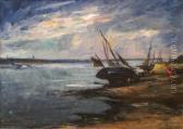 Maree Basse Oil Painting by Armand Jamar