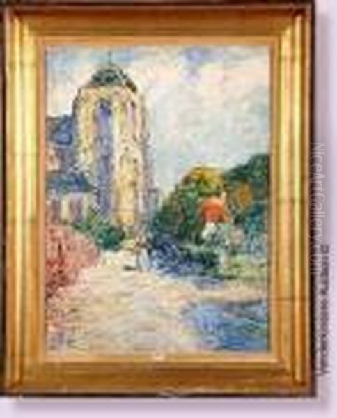 L'eglise De Veere En Hollande Oil Painting by Armand Jamar