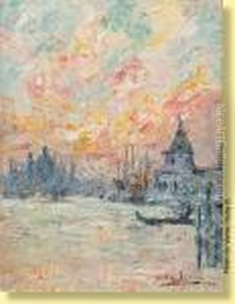 Vue De Venise Oil Painting by Armand Jamar