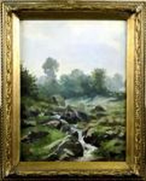 La Cascade Oil Painting by Armand Jamar