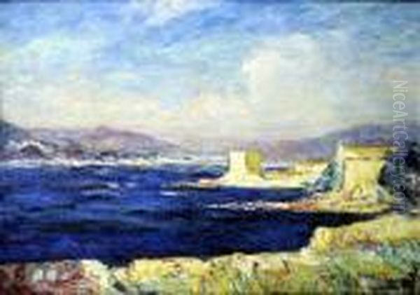 [ Vue De Marseille.] Oil Painting by Armand Jamar