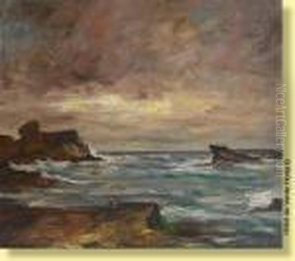 La Cote Sauvage, Bretagne Oil Painting by Armand Jamar