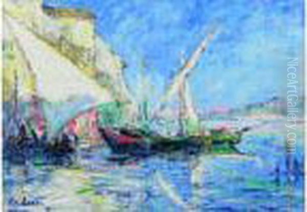 Les Barques Oil Painting by Armand Jamar