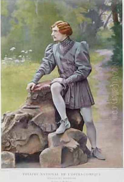 Jean Perier 1869-1954 in the role of Pelleas in Pelleas et Melisande Oil Painting by Paul Nadar