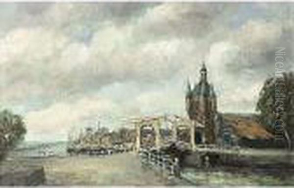 View Of Zierikzee Oil Painting by Willem George Fred. Jansen