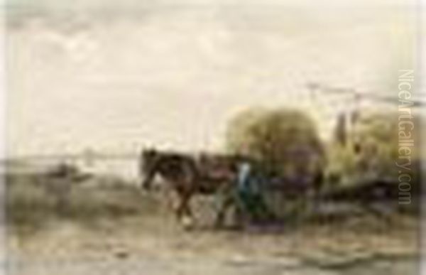 The Harvest Oil Painting by Willem George Fred. Jansen