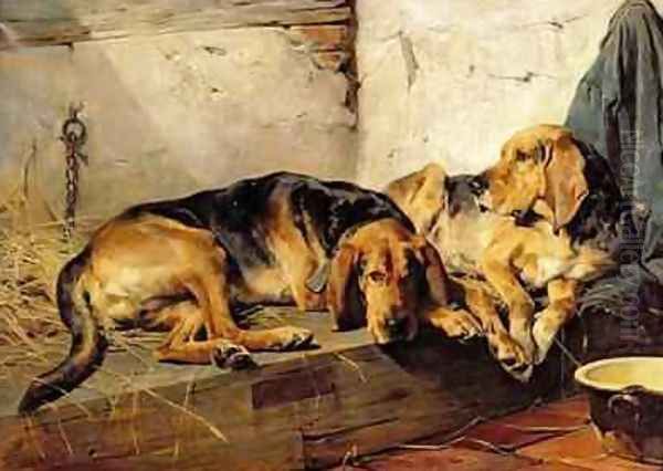 Lazy Moments 1878 Oil Painting by John Sargeant Noble, R.B.A.