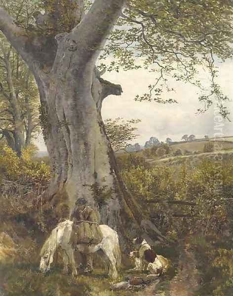 The Edge of the wood Oil Painting by John Sargeant Noble, R.B.A.