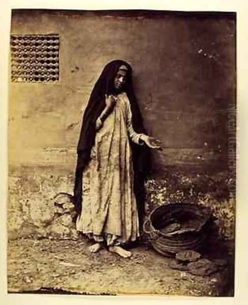 Untitled Beggar in Cairo 1876 Oil Painting by Carlo Naya