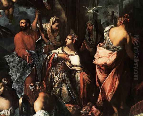 The Madonna Saves Venice from the Plague of 1630, c. 1673 Oil Painting by Pietro Negri