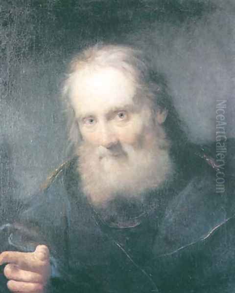 Portrait of an Elder Oil Painting by Bartolomeo Nazari