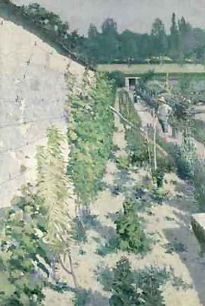 Garden in Grez 1884 Oil Painting by Karl Nordstrom