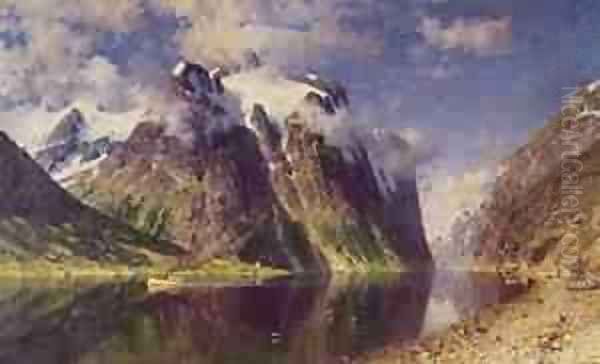 The Fjord Oil Painting by Karl Nordstrom